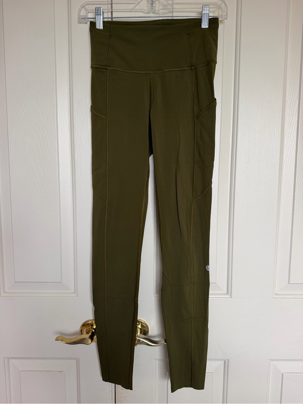 lululemon athletica Olive Green High-Rise Pocket Leggings